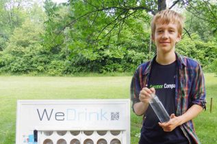 16 year old Hayden Rasberry launched his new business “WeDrink” earlier this month